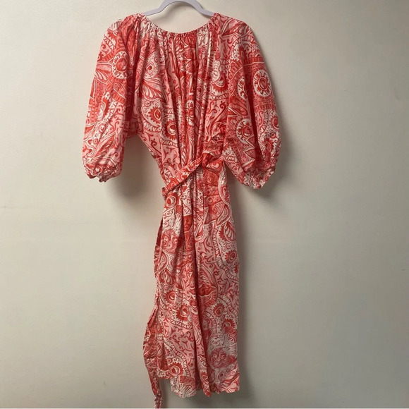 Mara Hoffman Fila Wrap Dress 100% Organic Cotton Size XL - Picture 6 of 6